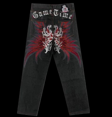 GAMETIME EMBROIDERED JEANS - OopBuy Spreadsheet