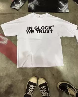 In glock we trust shirt - Image 2