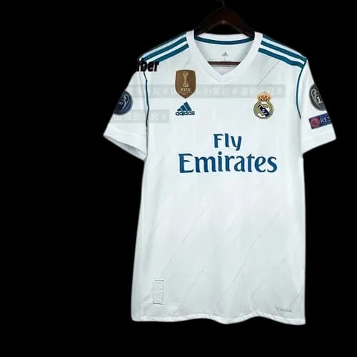 17 18 Real Madrid home jersey Champions League version
