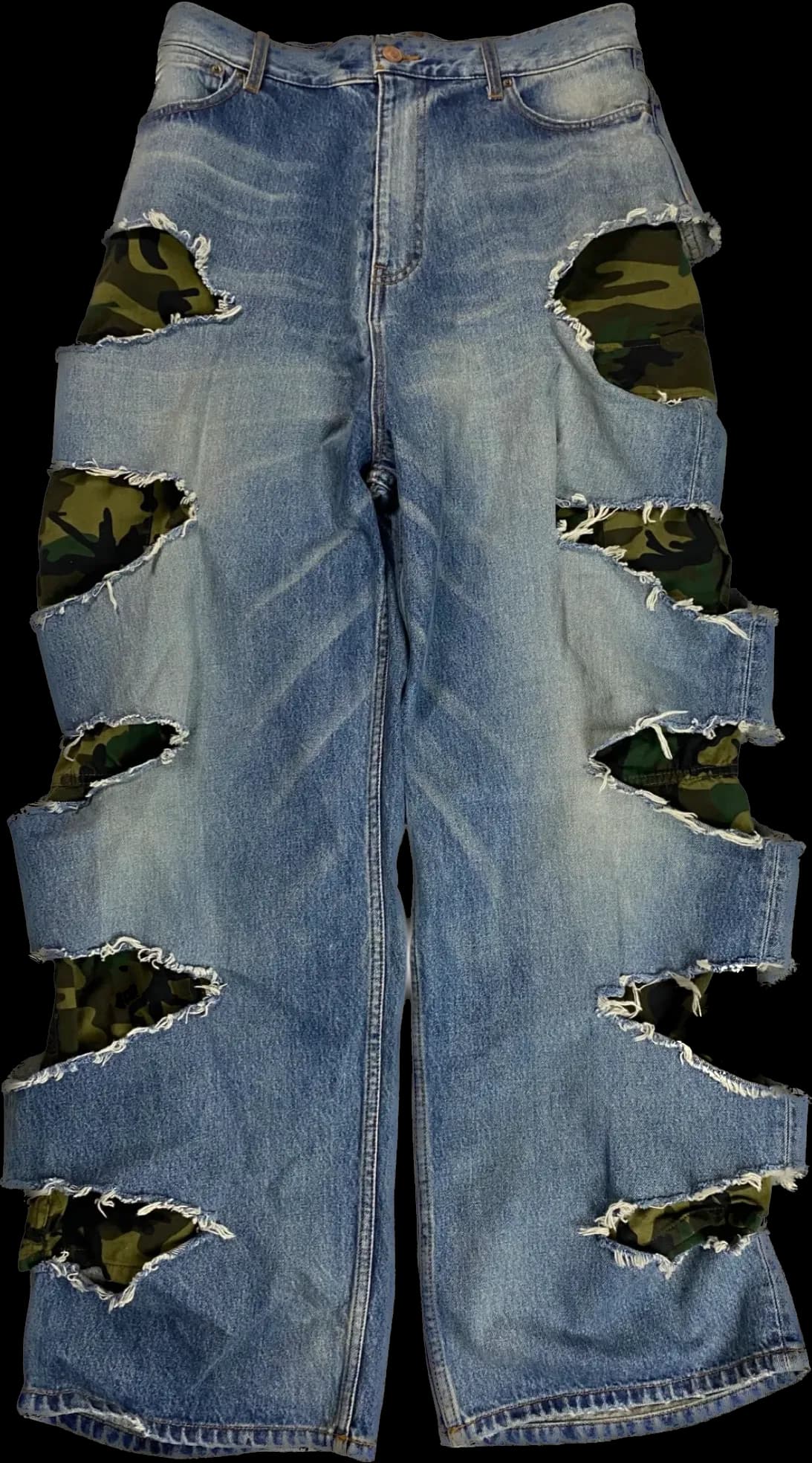 Balenciaga Slashed Camo Denim - OopBuy Spreadsheet