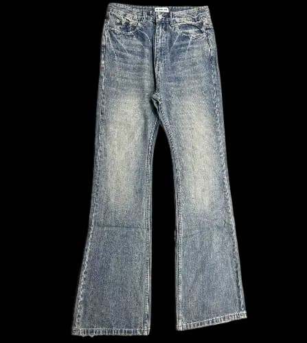 Balenciaga Lost Tape Flared Denim Blue - Image 2