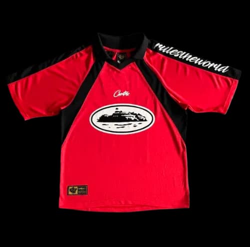 corteiz jersey panel - red - Image 3