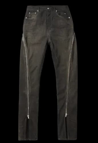 RICK OWENS BOLAN ZIP FLARED JEANS