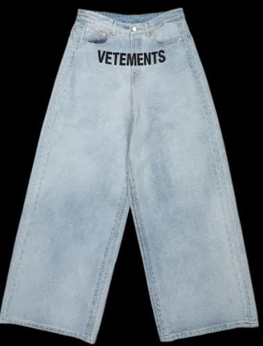 VETEMENTS LOGO BAGGY JEANS - OopBuy Spreadsheet