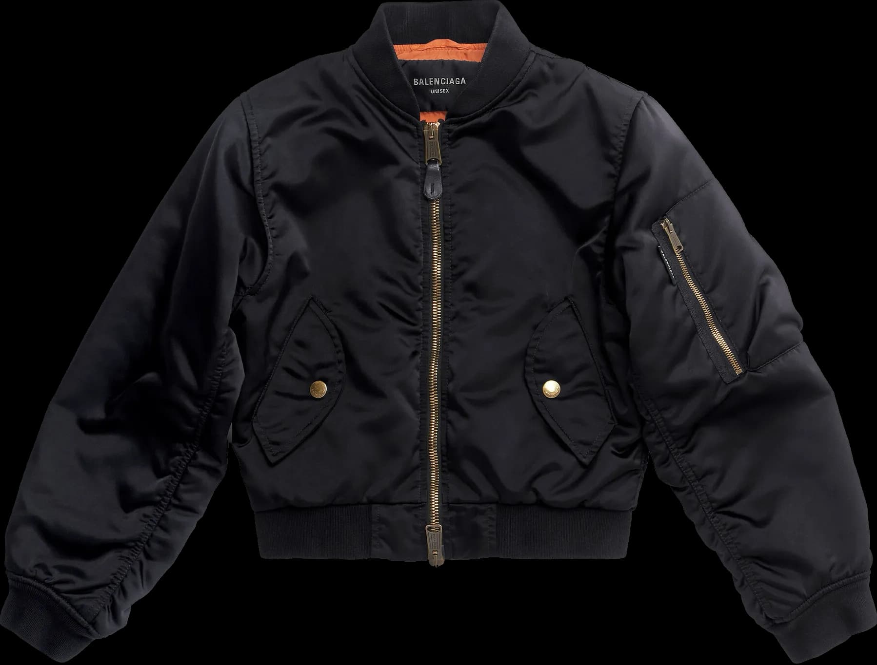 Balenciaga Cropped Bomber Jacket