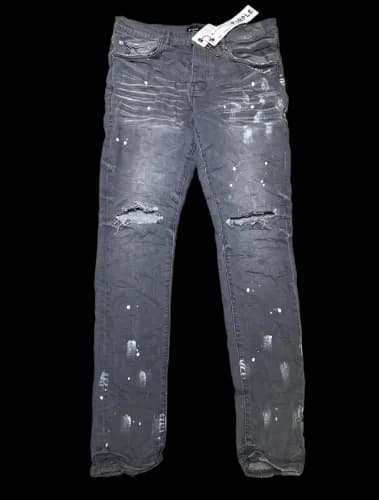 Purple Ripped Jeans - Image 2