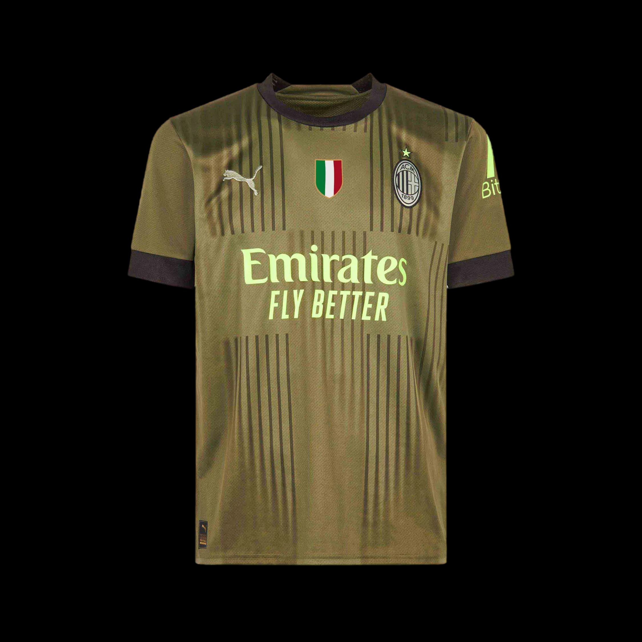milan football jersey t-shirt - Green - Image 3