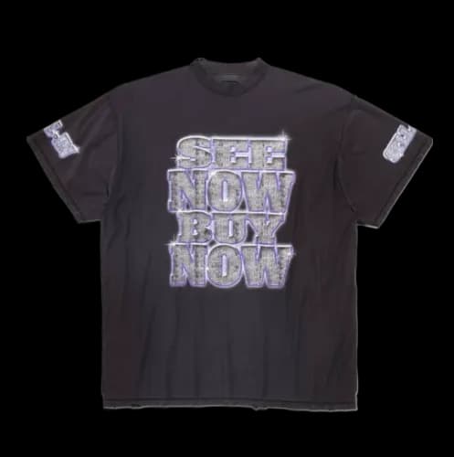 BALENCIAGA SEE NOW BUY NOW TEE - OopBuy Spreadsheet
