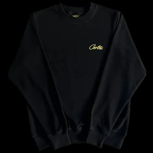 corteiz Crewneck Alcatraz Basic black-yellow - OopBuy Spreadsheet