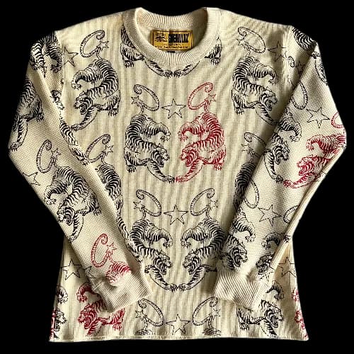 corteiz Long Sleeve Twin Tigers Waffle - OopBuy Spreadsheet