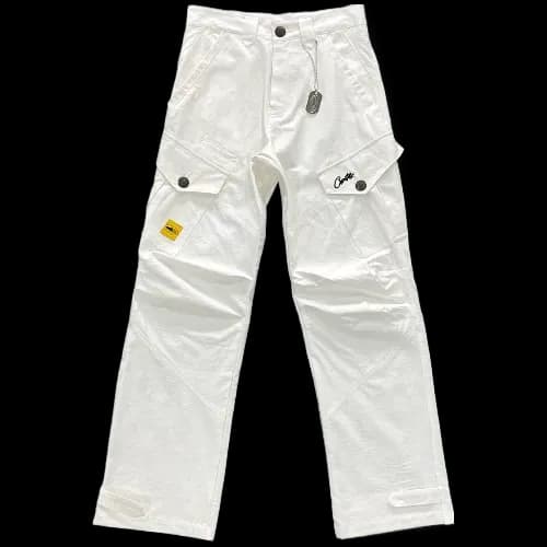 Corteiz pants cargo Slant pocket White - OopBuy Spreadsheet
