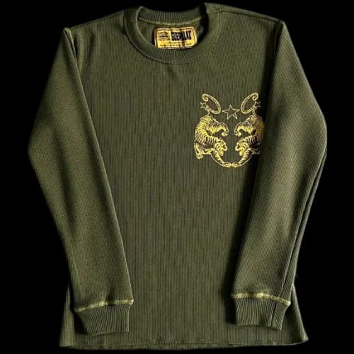 corteiz longsleeve Waffle Tiger Stars -Green - OopBuy Spreadsheet