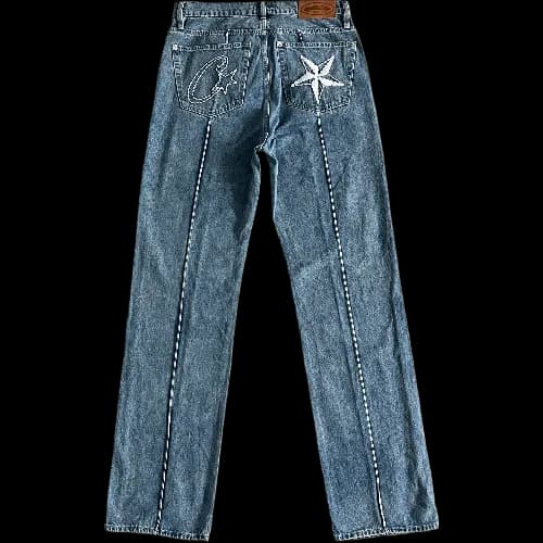 corteiz jeans steaked c-star denim - OopBuy Spreadsheet