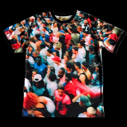 corteiz tee Crowd printed