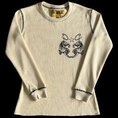 corteiz longsleeve Waffle Tiger Stars -Beige - OopBuy Spreadsheet