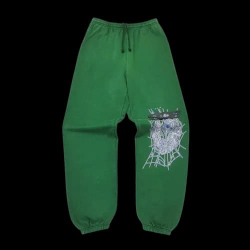 Sp5der Red Sweatpants - Image 3