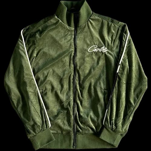 corteiz Velor tracksuit top – Green - OopBuy Spreadsheet