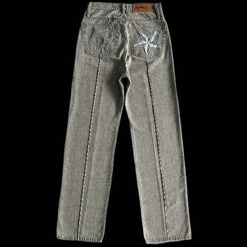 CORTEIZ JEANS STEAKED C-STAR DENIM - grey - OopBuy Spreadsheet