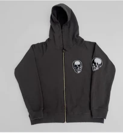 number nine skull zip up - Image 2