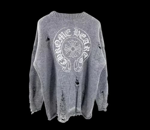 CHROME HEARTS RIPPED SWEATER - Image 2