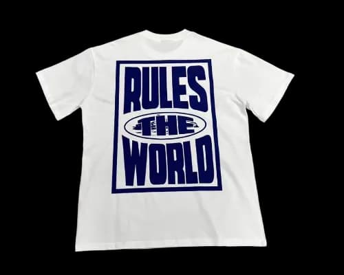 corteiz rule the world tees - Image 3