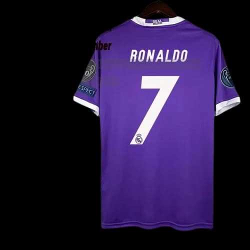 16-17 Real Madrid away football jersey Champions League version - Image 2