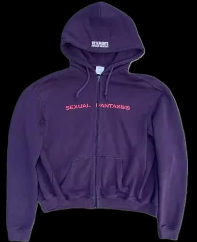 VETEMENTS SEXUAL FANTASIES HOODIE & ZIP UP - Image 2