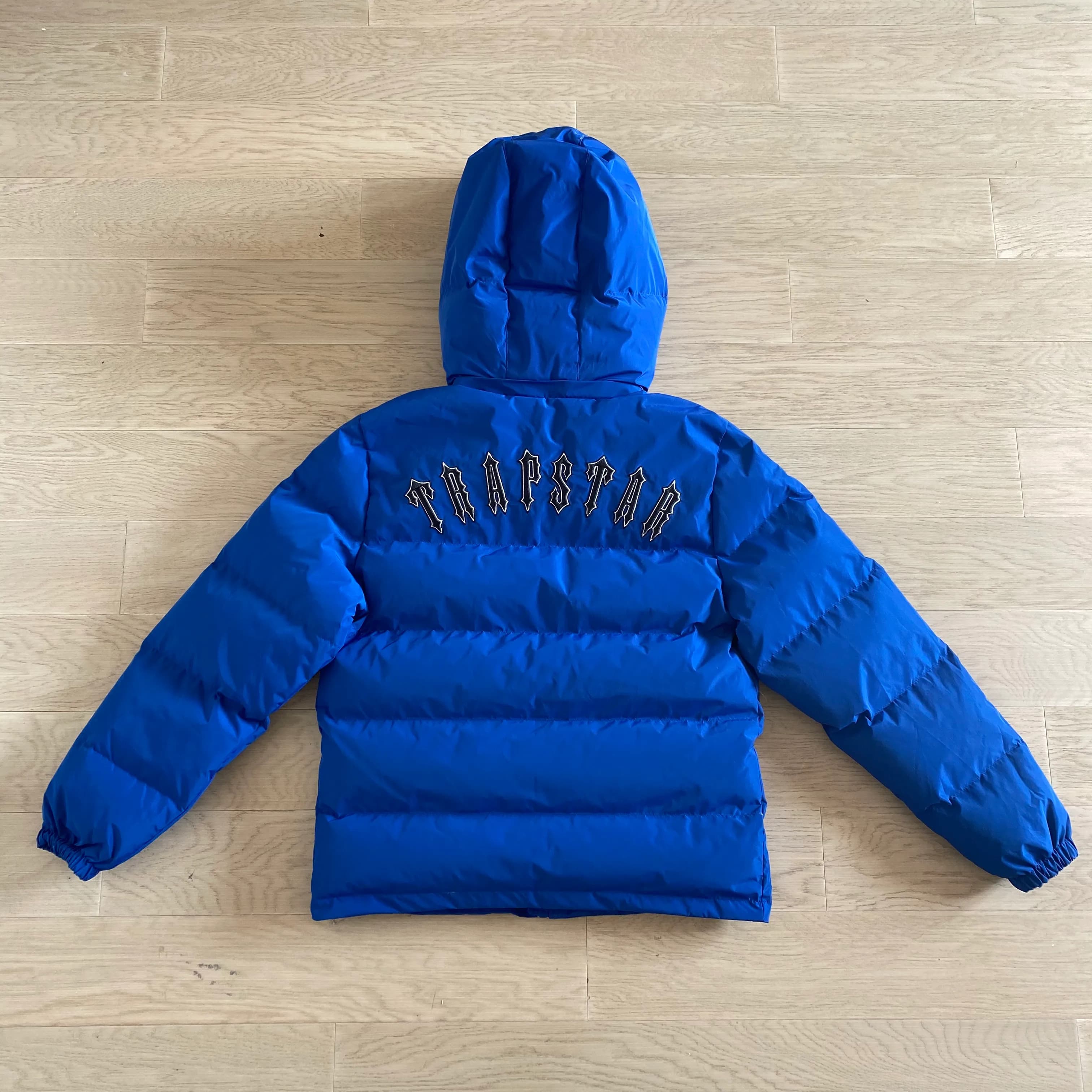 Trapstar Irongate pufferjacket with Detachable Hood (Blue) - Image 2
