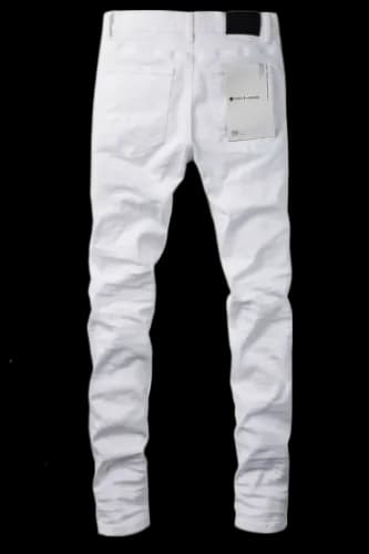 PURPLE WHITE JEANS - Image 2