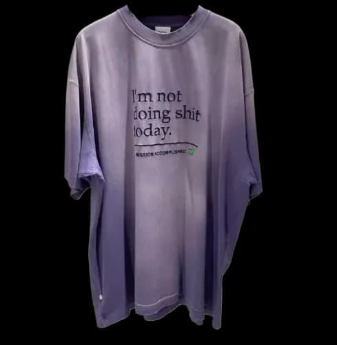 VETEMENTS IM NOT DOING SHIT TODAY TEE - Image 2