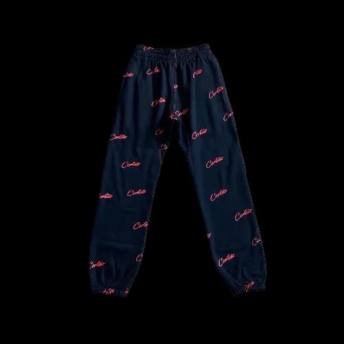 corteiz sweatpants pink-red-orange - Image 2