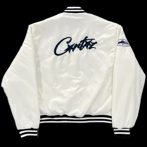 CORTEIZ VARSITY JACKET WHITE - Image 2