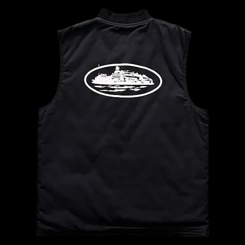 Corteiz Vest Guerillaz Quilted bLACK - Image 2