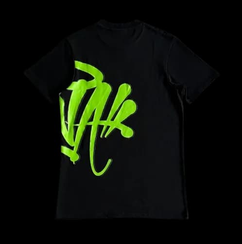 Syna World Tee Black Green Graffiti - Image 2