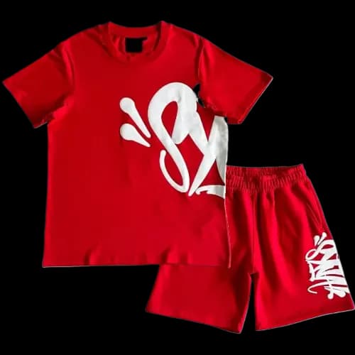 Syna World Tee and Shorts Set Red - Image 2