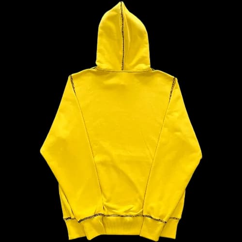 corteiz hoodie Alcatraz topstitching yellow - Image 2
