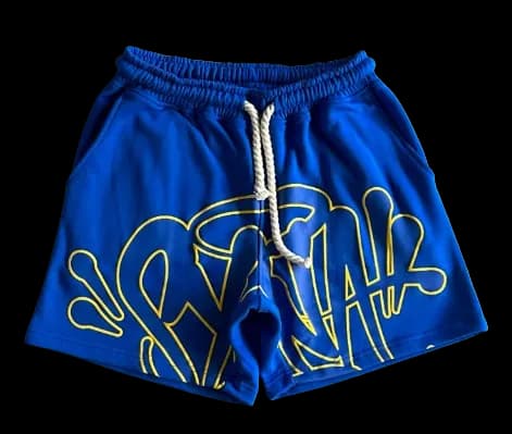 Syna World Summer Set Blue Yellow Tee and Shorts - Image 2