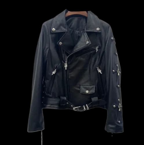 CHROME HEARTS LEATHER JACKET - Image 2