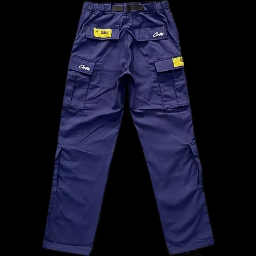 corteiz pants Cargo Navy Blue - Image 2