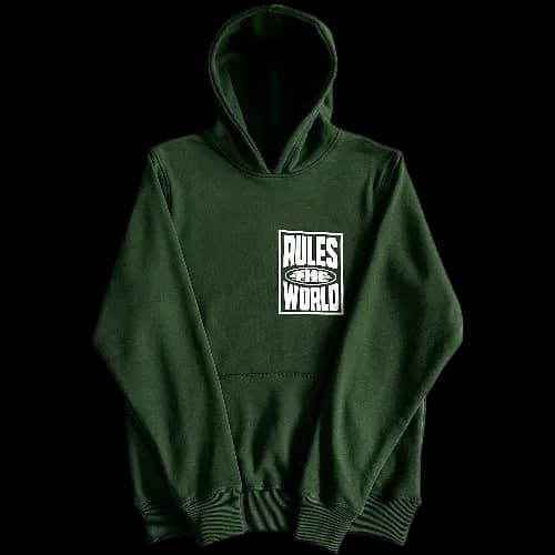 corteiz hoodie rules the world green - Image 2