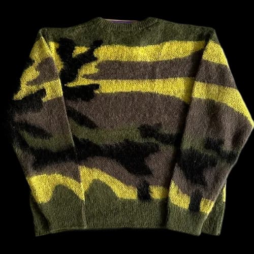 corteiz crewneck Mohair Camo Knitted - Image 2