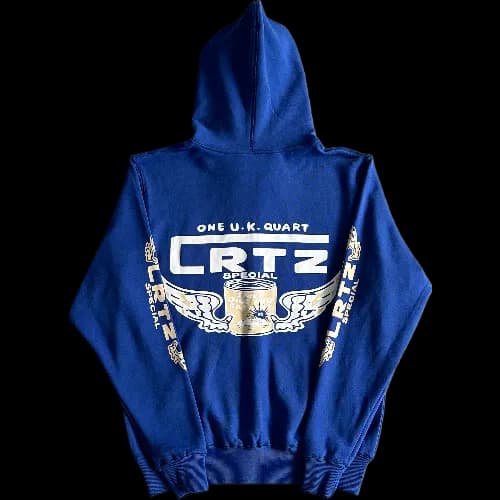 corteiz hoodie zip up gasolina blue - Image 2