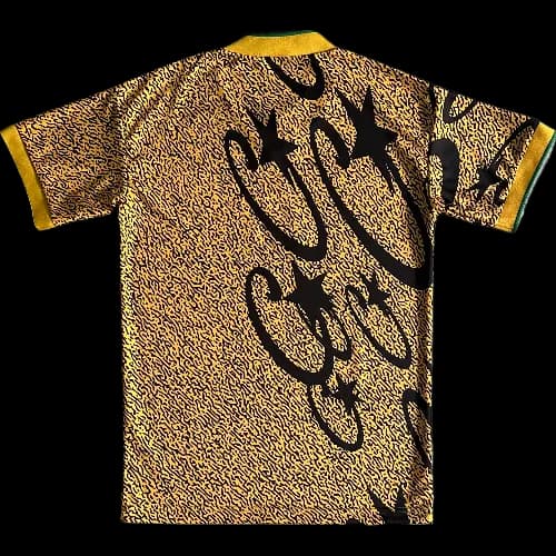 cortei tee jersey yellow and black all-over printed football - Image 2