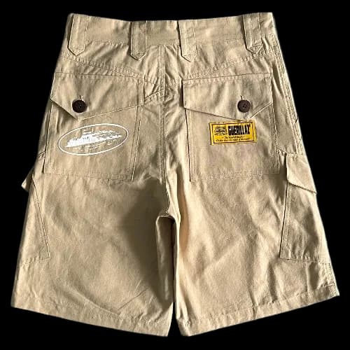 corteiz shorts cargo Slant pocket khaki - Image 2