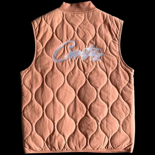 corteiz vest gilet jacket Guerillaz Quilted - Pink - Image 2