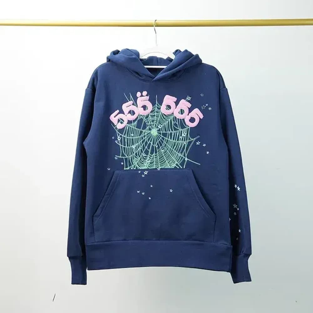 Sp5der Worldwide Red Angel Number 555 NAVY - OopBuy Spreadsheet