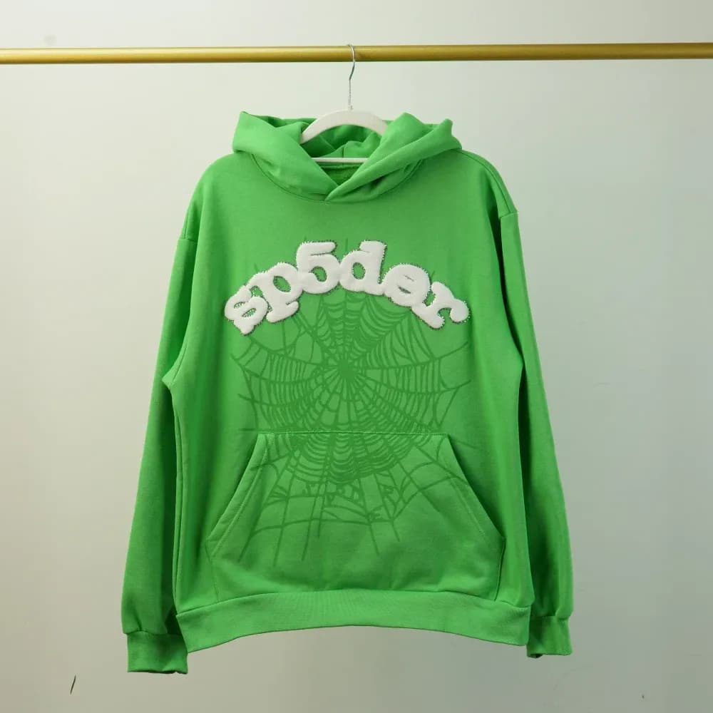 Sp5der Web Hoodie Green - OopBuy Spreadsheet