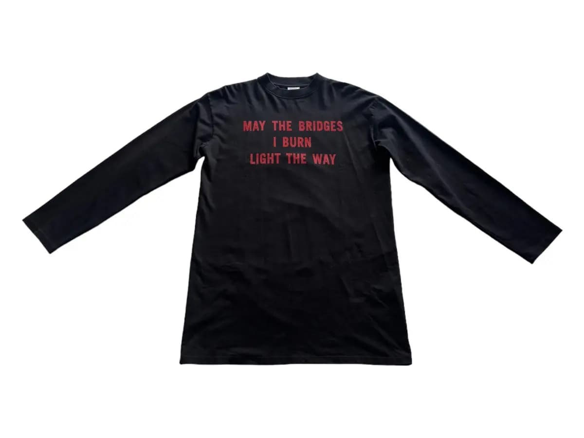 Vetements Bridges Longsleeve - OopBuy Spreadsheet