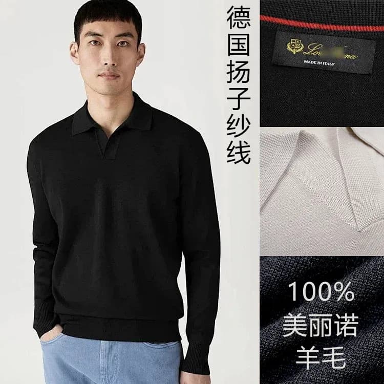 Loro Piana Polo Navy