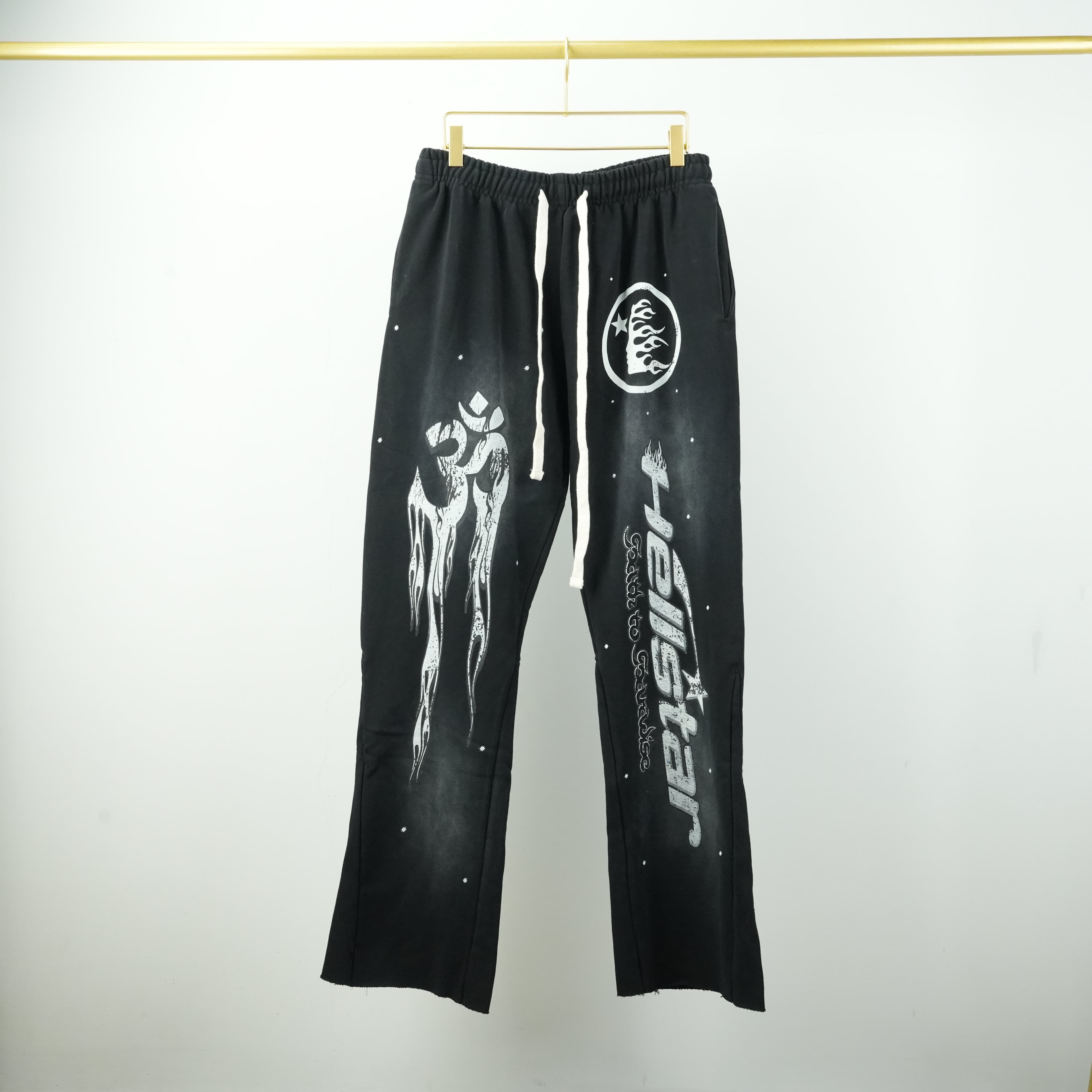 Hellstar Racer Sweatpants Vintage Black - OopBuy Spreadsheet